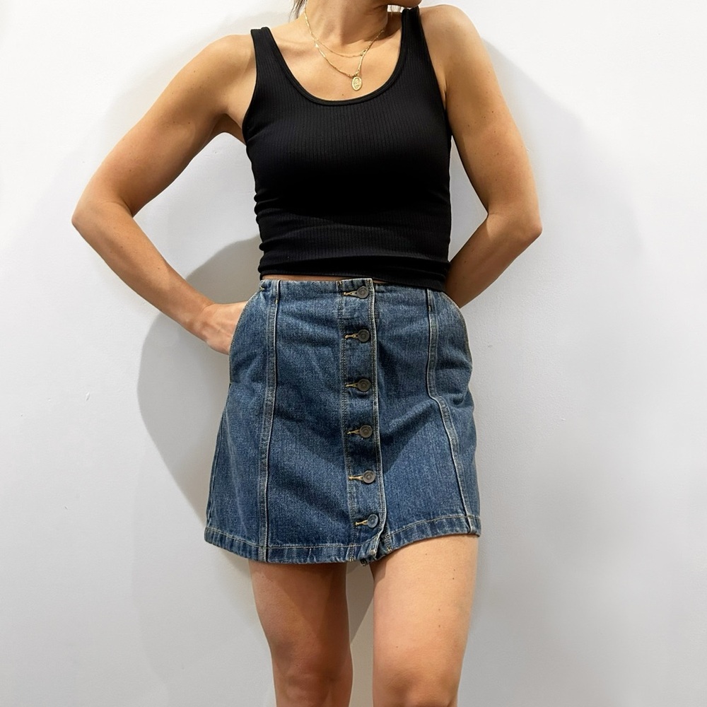 Wilfred Mini Jean Skirt